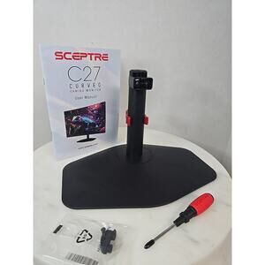 Monitor Stand Desktop For Sceptre C27 Curved Gaming Monitor And Manual